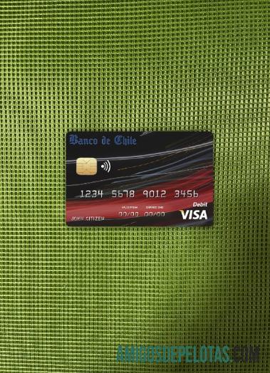 Chile Banco De Chile Cartão Visa Banco Photolook Frente exemplo real